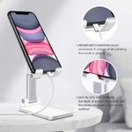 Generic Adjustable Desktop Phone Stand Holder - White - image 3
