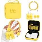 Posh Cute Bow Cable Protector & Charger Organizer Set – Portable Travel Storage Case