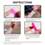 Generic Beauty Press On Nails with Designs, Stick On Wearing Nail Set, 24Pcs - image 2