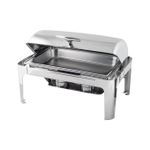 product_image_name-Generic-Stainless Steel Rectangular Roll Top Full Size Chafing Dish - 10Litre Capacity-4
