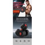 Generic 10kg Adjustable Dumbbell Set