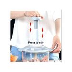 Generic Share this product    Manual Veggie Chopper & Meat Grinder 23 × 14 cm - White - image 2