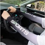 product_image_name-Generic-2Pcs Set Sun UV Protection Long Gloves Hand Protector - grey - ONE SIZE FITS ALL-2