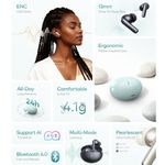 Itel  BudsGo 13mm Deep Bass Earbuds Glossy Design ENC Clear Calls Buds Go - Aether Black - image 2