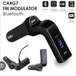 AD Multifunctional Car Charger, with Bluetooth and FM - Multicolour
