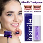 Hismiles Purple Whitening Toothpaste Deep Cleaning Stain Removal 30ml