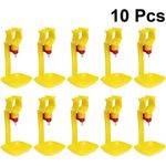 Generic 10Pcs Automatic Chicken N-ipple Drinker with Water Cup, Poultry Water Feeder - image 8