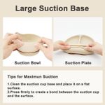 product_image_name-Generic-6PCS Silicone Baby Feeding Set  Baby Led Weaning Supplies Includes Suction Bowls and Divided Plates Adjustable Bib Baby Utensils Spoons and Forks Cup  Baby Feeding Essentials -6