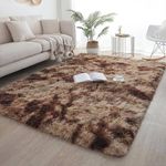 product_image_name-Generic-200cm x 230cm Fluffy Carpet Rug For Bedroom Living Room- Brown-1