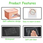 Litoott 12 Pack Self-Adhesive Index Card Pockets,Pockets Labels Holders - image 4
