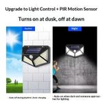 Generic Solar Motion Sensor Outdoor Wall Lamp - image 2