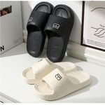 Fashion  Patterned Flat Slides-white - image 2