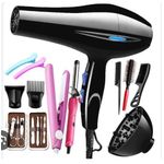 AD Multifunction Handheld Dryer with Hair Acessories - Black