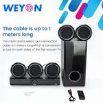 product_image_name-WEYON-358 5.1ch Blutooth Speaker  Home Threater - Black-2