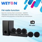 product_image_name-WEYON-358 5.1ch Blutooth Speaker  Home Threater - Black-3