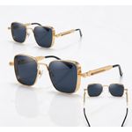 product_image_name-Generic-Stylish Luxury Square Sunglasses – Gold Frame with Dark Lenses-2
