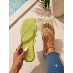 Max Women’s Rhinestone Square-Toe Flat Sandals 