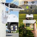 4K Solar Wireless Security Camera for Courtyards / Farms / Gardens