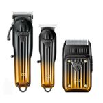 product_image_name-Generic-VGR 644 Hair Clippers for Men Professional, Cordless Beard Trimmer & Electric Razor Shavers for Men, Rechargeable 3 Piece Barber Hair Cutting Kit LED Display-2