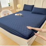 Generic Waterproof Quilted Fitted Mattress Protector Non-Slip