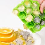 Generic Silicone Ice Cube Tray with Lid 37 Grid Stackable Ice Cube Mould Maker - image 4