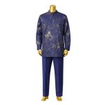 product_image_name-Generic-Men Casual Top And Down - NavyBlue/ Gold-1