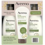 product_image_name-Generic-Aveeno Daily Moisturizing hydrating Body Lotion Set - 3-Pack With Prebiotic Oat  (Fragrance Free)-1