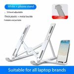 product_image_name-Generic-Portable Laptop Stand 10 Position Foldable ABS Notebook Stand Support Adjustable Laptop Holder for Macbook Computer Accessories-1
