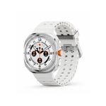 49mm Smart Watch - Full Metal Case, 128MB Memory, Fast Charging Support, 220mAh Battery, 1.52" HD Large Screen - White