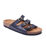 product_image_name-Sole Georgia-Triple Strap Leather Slippers - Black-1