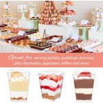 Generic 50pcs 5oz plastic dessert cups with lids and spoons, pudding cups with lids mini dessert cups - image 4