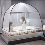 Generic Folding Mosquito Net with Stand, Bed Curtain,Adults,1.8m - image 6
