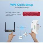 Generic Wireless-N WiFi Repeater, 300Mbps - Wifi Range Extender - White - image 2