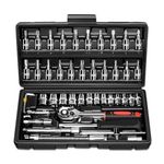 product_image_name-Mythco-46Pcs Socket Wrench Set - Auto Repair Tool Kit Black - Black-1