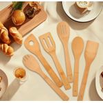 product_image_name-A Design-7pcs Bamboo Kitchen Ware - Multicolours -2