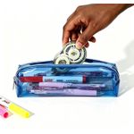 Generic  Clear Pencil Case, Durable PVC Pen Pouch, Waterproof Makeup Bag