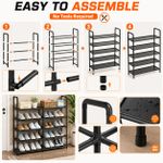 Generic Five-layer shoe rack-black - image 3