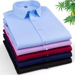 product_image_name-Generic-Office Long Sleeve Shirts-5 Pieces-Multicolored-1