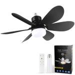 Generic Recessed Ceiling Fan with E27 Light – Compact, Silent Ceiling Fan with Dimmable LED Lighting - image 2