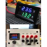Generic DC 0-100V 10A Digital Voltmeter Ammeter with Dual Red/Blue Display - image 3
