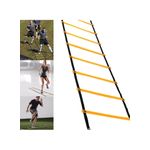 Generic Agility Training Ladder - 7m Length, 13 Adjustable Rungs, Yellow/Black - image 3