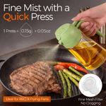 product_image_name-KITCHA-470ml Glass Olive Oil Sprayer & Dispenser 2 in 1 – Food Grade BPA Free Oil Spray Bottle with Portion Control for Cooking, Salad, Frying & BBQ (Green)-2
