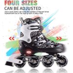 Generic Adjustable inline skates for children, skates with illuminated wheels (EU37-EU42) - image 3
