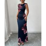 product_image_name-Fashion-Women Printed Floral Sexy Sleeveless Backless Maxi Bodycon Dress Party Evening Black Dress-7