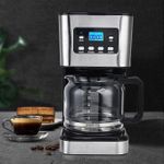 product_image_name-Generic-Drip Coffee Maker 1.5L Coffee Pot Glass Coffee Maker 12 Cups with Automatic Extraction Timer Suitable for Home and Coffee, Coffee Maker with Pot Can Make Coffee or Tea UK Plug-2
