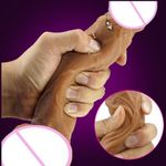 SEXTOYS Dildo - Realistic Massager - Brown - image 3