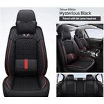 Generic Stylish, all-season, five-seater car seat covers, made with a full-coverage ice silk material. - image 3