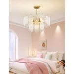 ESCLIGHTING LED Pendant Crystal Ceiling Chandeliers - Gold - image 6