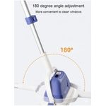 White Label Multifunctional Window Cleaner - Telescopic Double-Sided Glass Cleaning Tool with Adjustable Handle, 360° Rotation, & Detachable Microfiber Pad - image 2