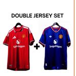  Man-United Double Jersey Set - Home and Away Jersey 